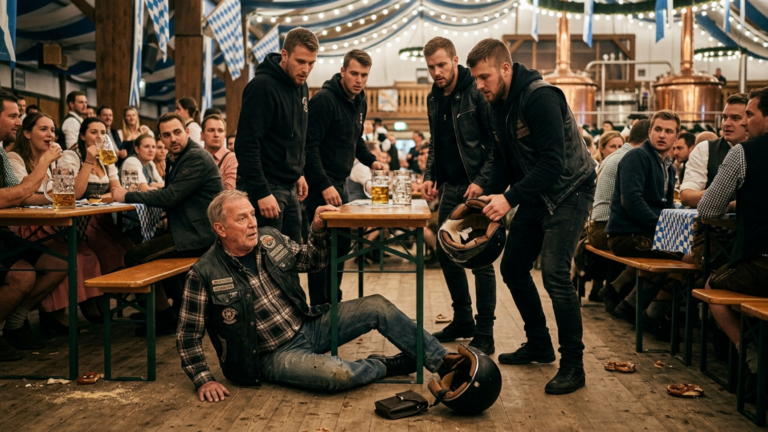 Nächster Teil – Vier Junge Biker Rissen Dem Alten Biker Auf Dem Münchner Oktoberfest Den Helm Vom Lenker Und Traten Ihn Dann Unter Den Biertisch — Doch Als Das Innenfutter Aufsprang Und Etwas Dunkles Herausrutschte Verstummte Das Ganze Zelt.